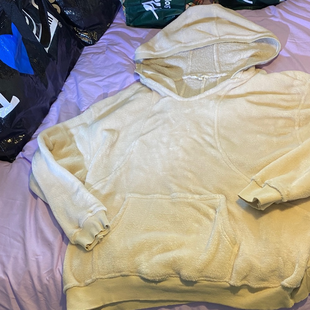 Soft Cream Hooded Sweater